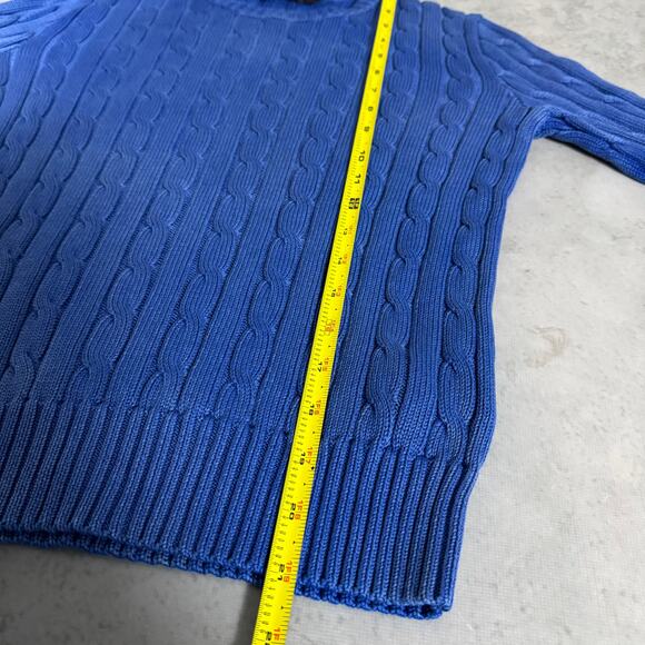 Polo Ralph Lauren Women’s Cable Knit Sweater Blue - Size: S P - Picture 6 of 8